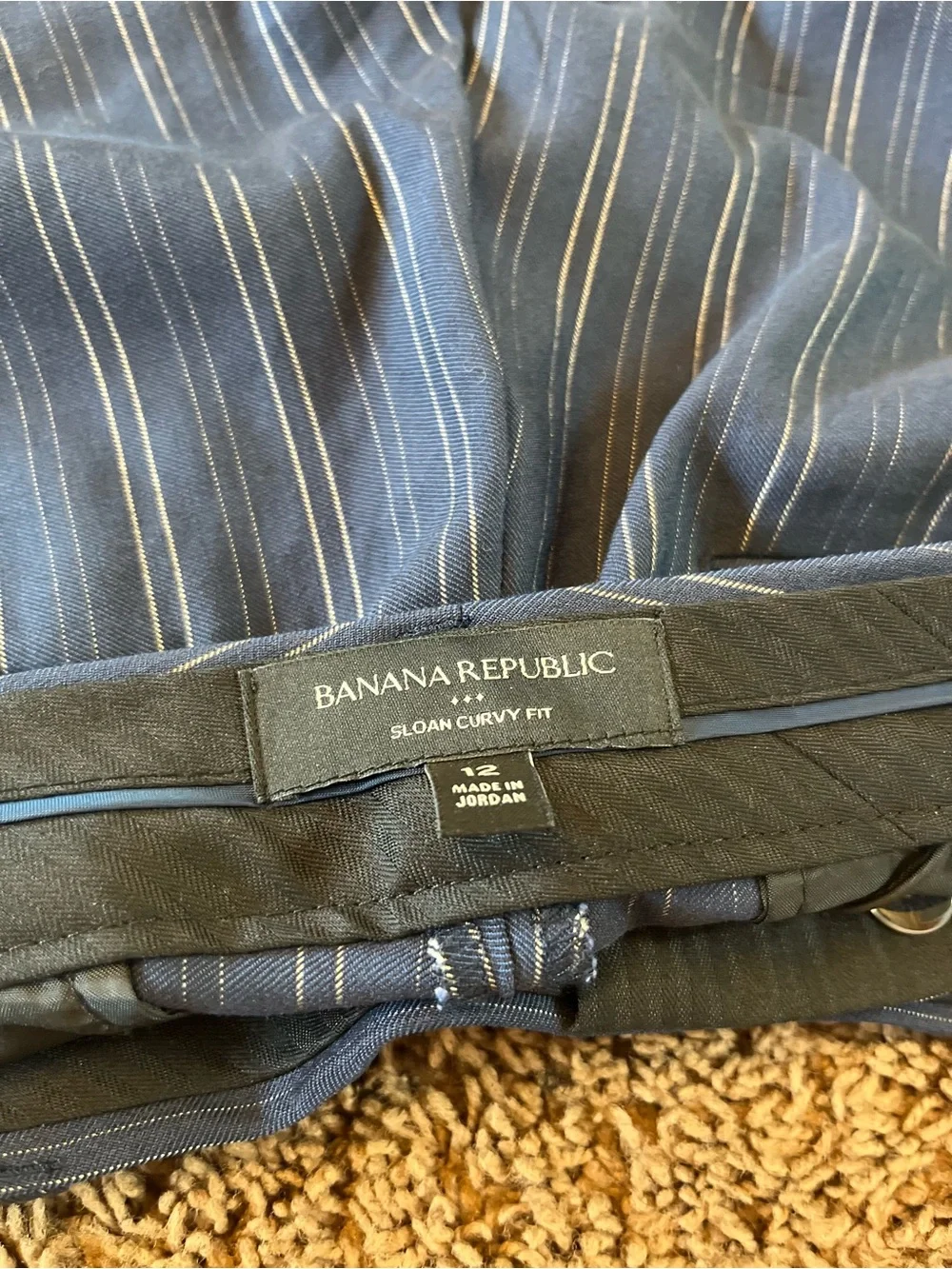 Banana Republic Blue Pinstripe Men's Dress Pants
